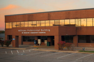 Main Entrance of Millersburg brick building