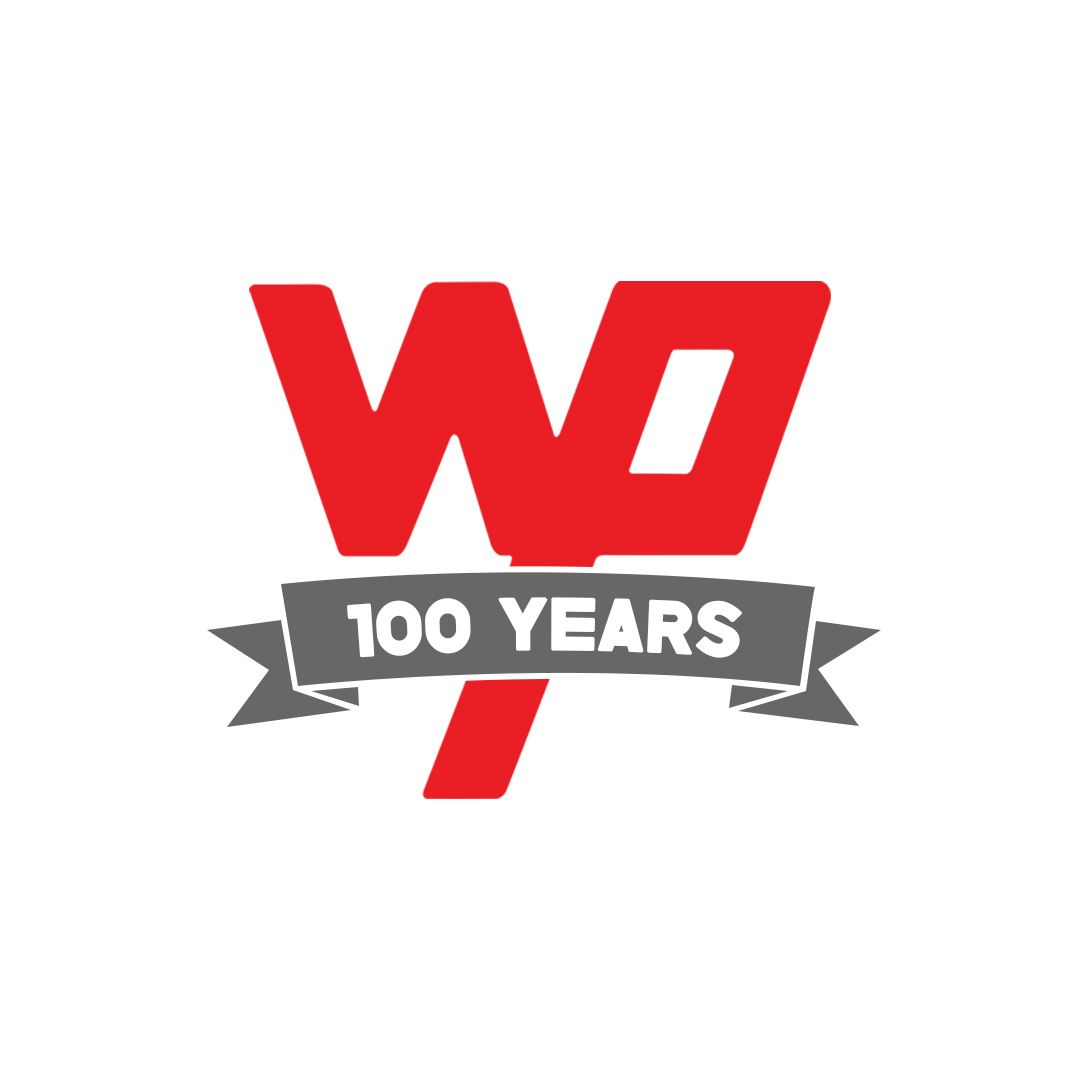 WP 100 year logo