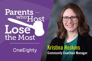 Parents who Host Lose the Most Logo and Kristina Hoskins