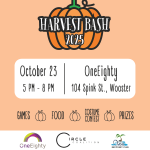 Harvest Bash 2025 on Oct 23 from 5-8 at OneEighty