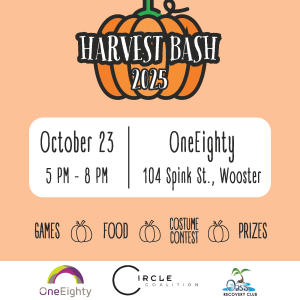 Harvest Bash 2025 on Oct 23 from 5-8 at OneEighty